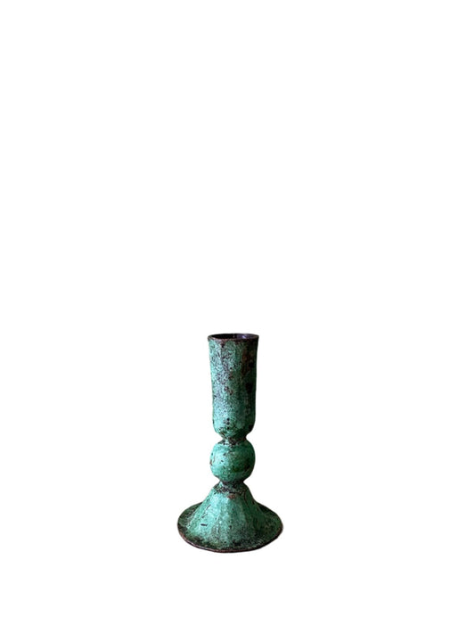 Austen - (Medium) Verdigris Candle Holder