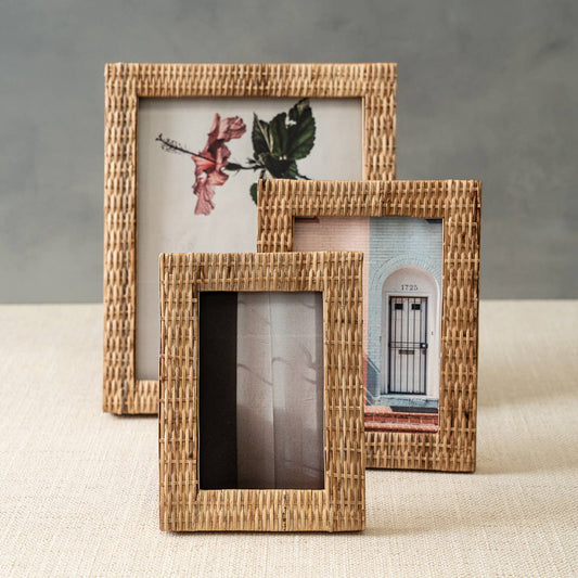 LG Rattan Photo Frame Eco