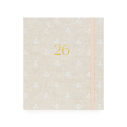 2026 Flax Floral Concealed Planner