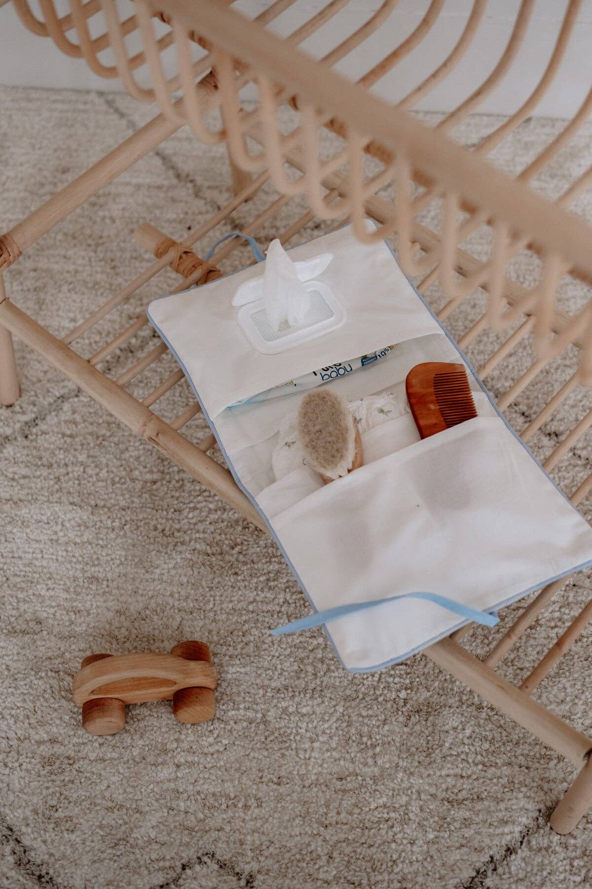 Wet Wipes and Diaper Clutch - Seashells