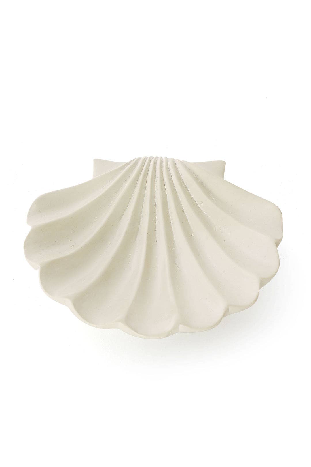 Large All-Natural Soapstone Scallop Shell Dish