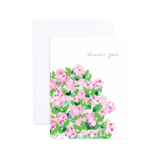Victoria Watercolor Hydrangea Thank You Card