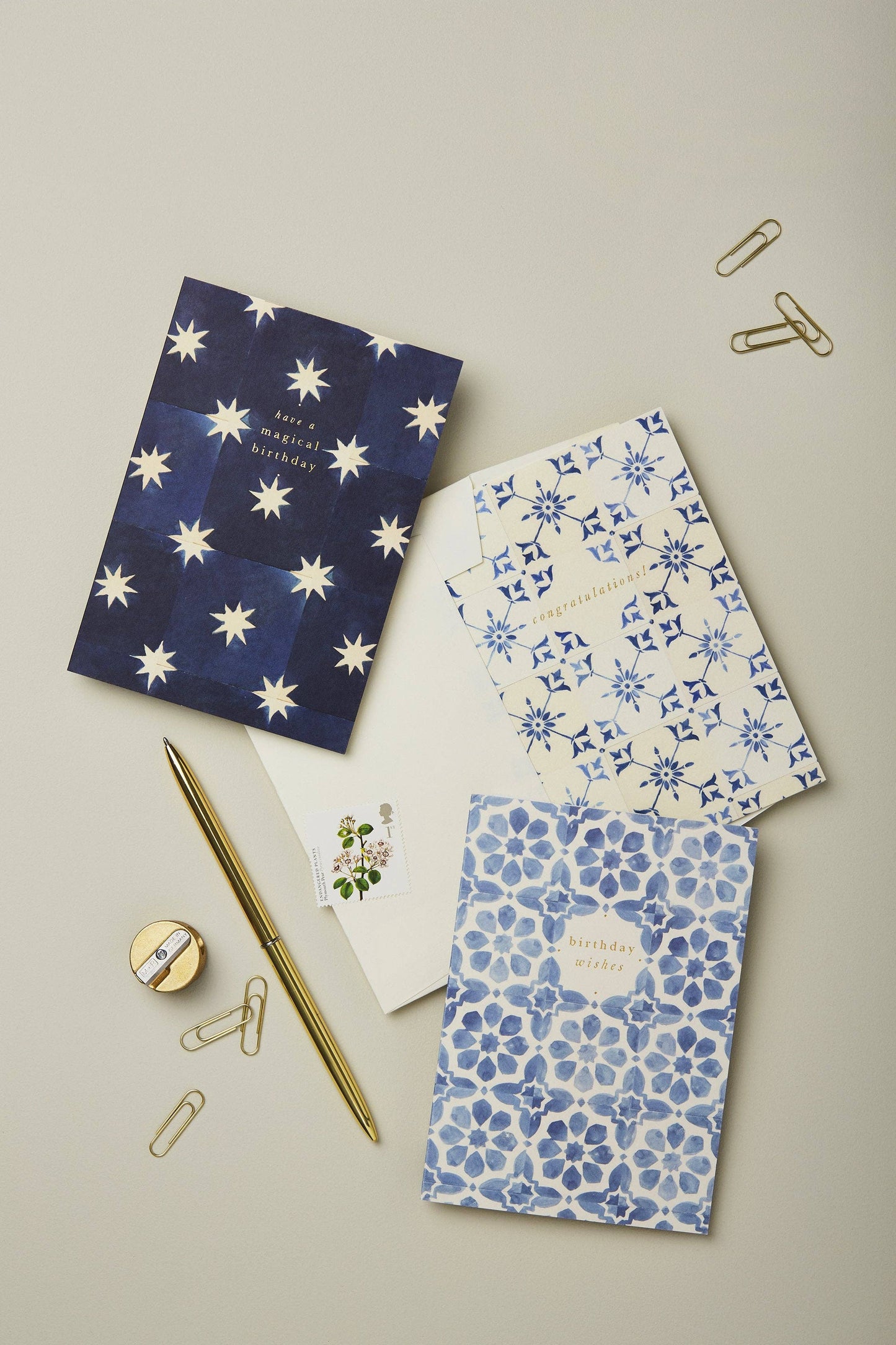 Ecru Tile Congratulations Card