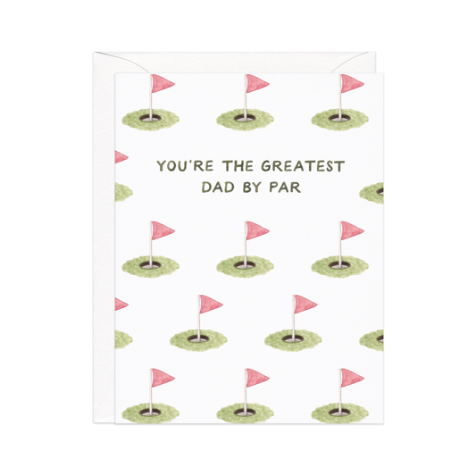 Best Dad By Par — Golf Pun Father's Day Card