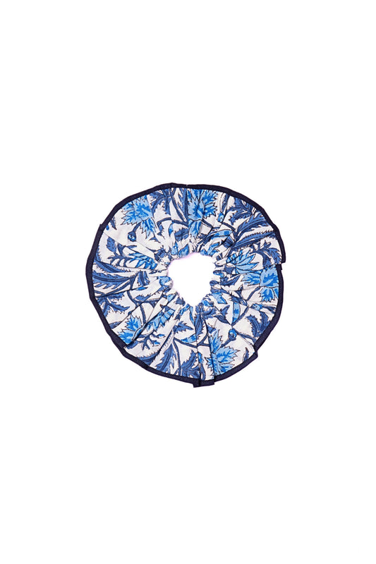 Blue Charleston Scrunchie Set