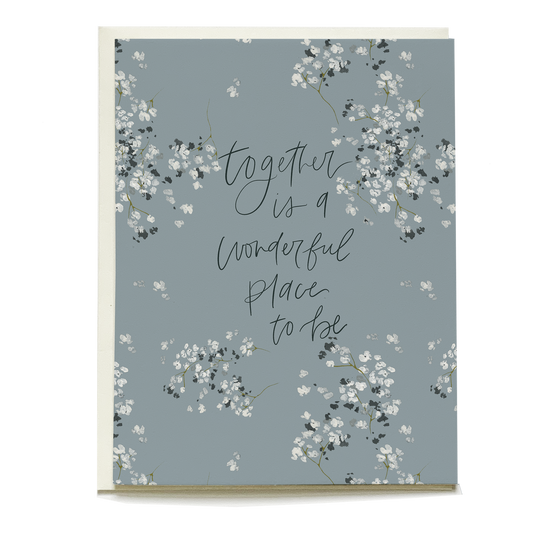 Baby's Breath Wedding Greeting Card