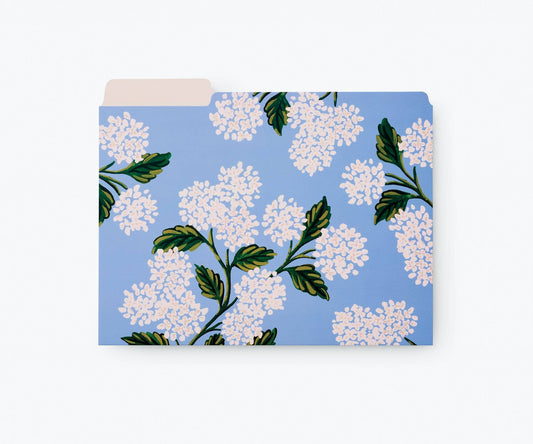 Hydrangea File Folder Set