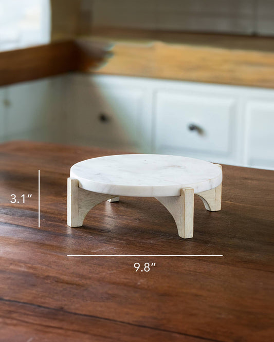 White Marble Cake Stand