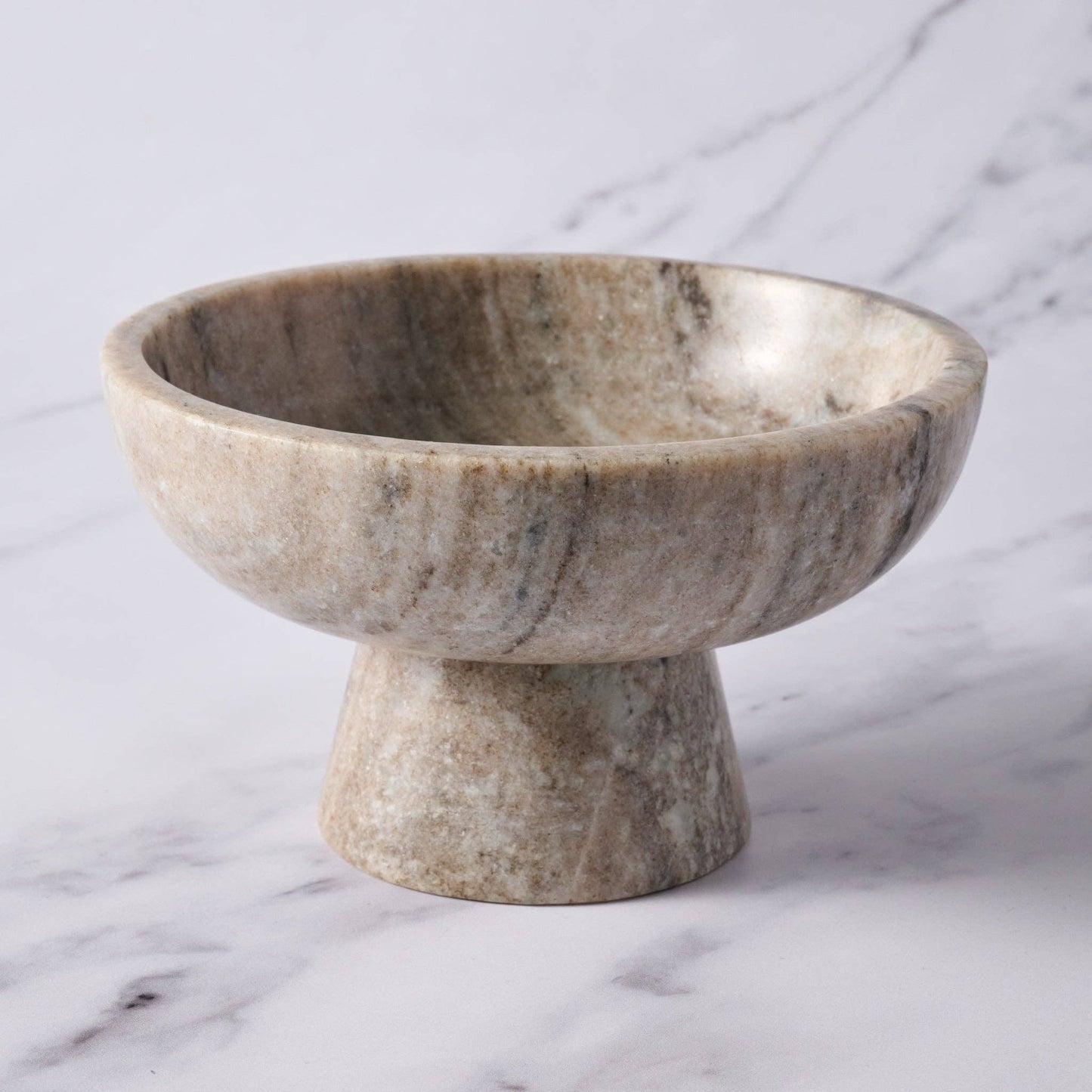 Haran Morchana Marble Pedestal Bowl