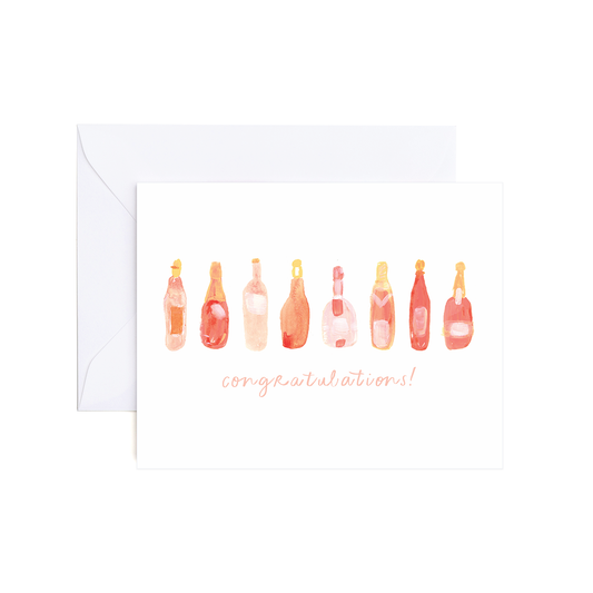 Caroline Rose Champagne Celebration Card