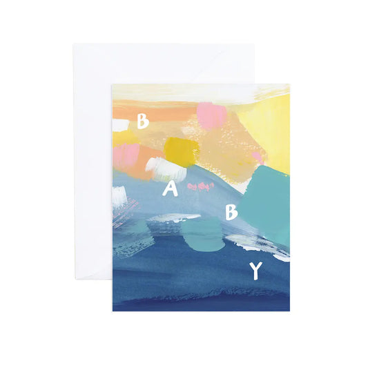 Aubrey Arsty Beachy Gender Neutral Baby Card