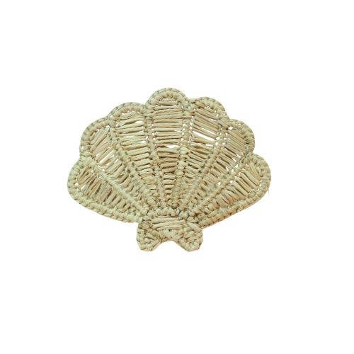 (Set of 4) Seashell Napkin Ring: Natural