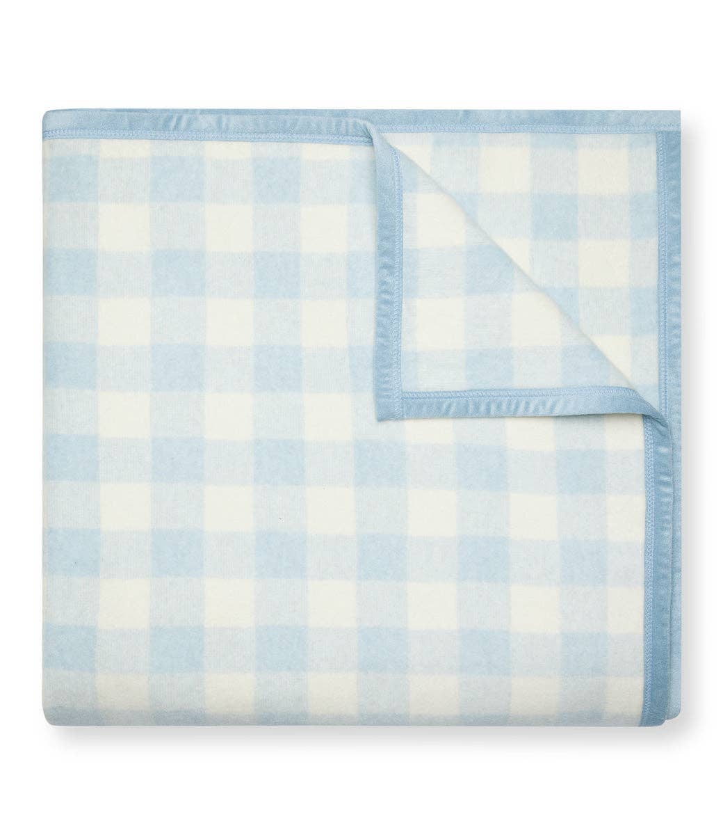 Cozy Gingham Sky Blanket