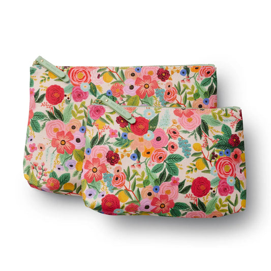 Garden Party Zippered Pouch Set