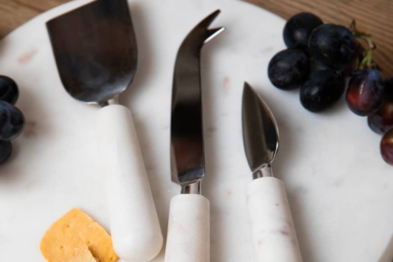 Marble Cheese Board Tools - Set of 3