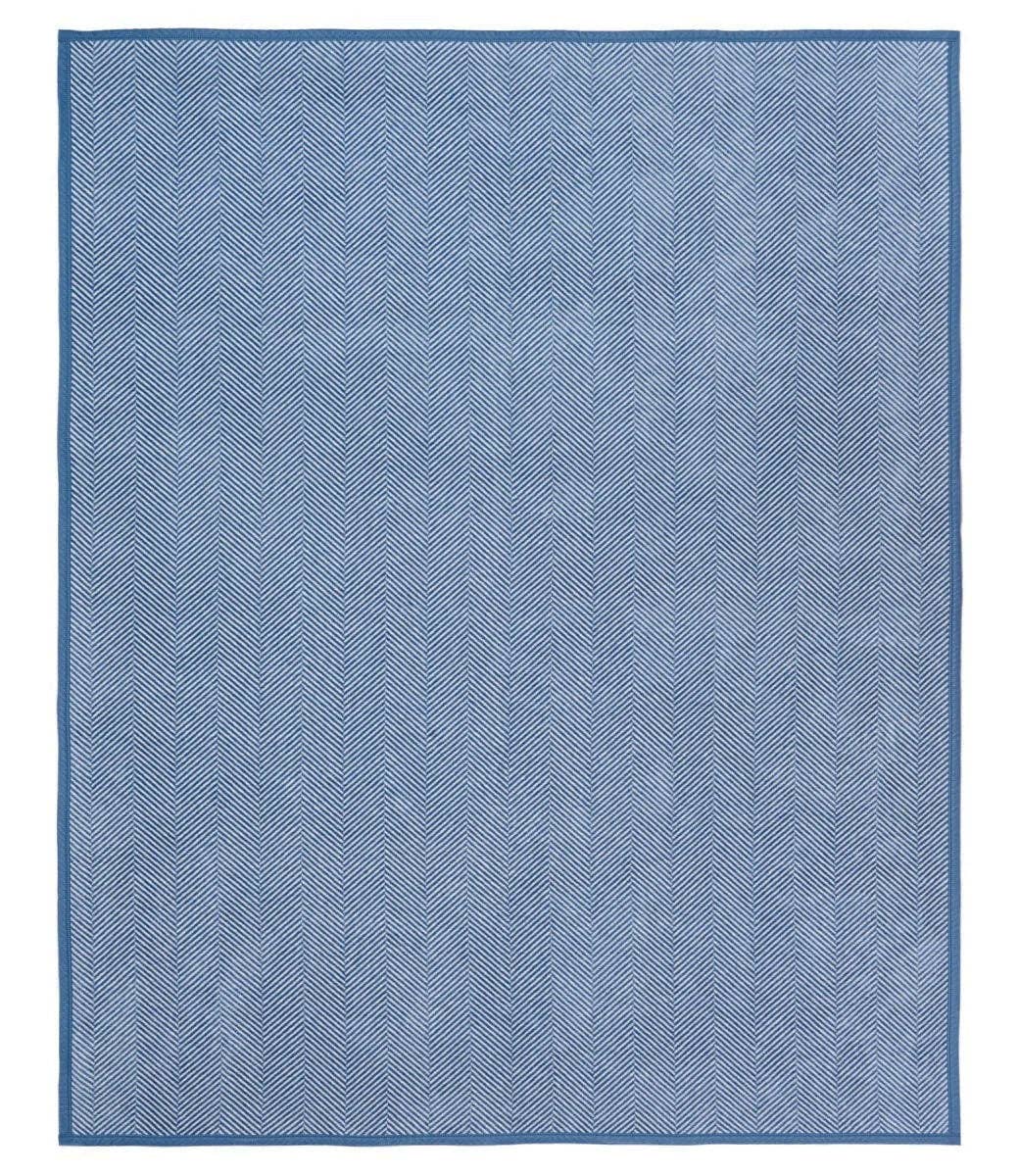 Harborview Herringbone Cornflower Family-Size Blanket