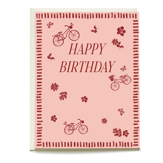 Bike Ride Birthday Greeting Card