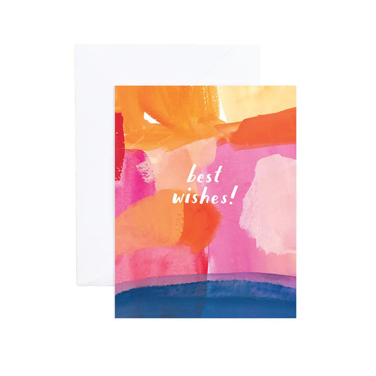 Layla Colorful Artsy Wedding Card