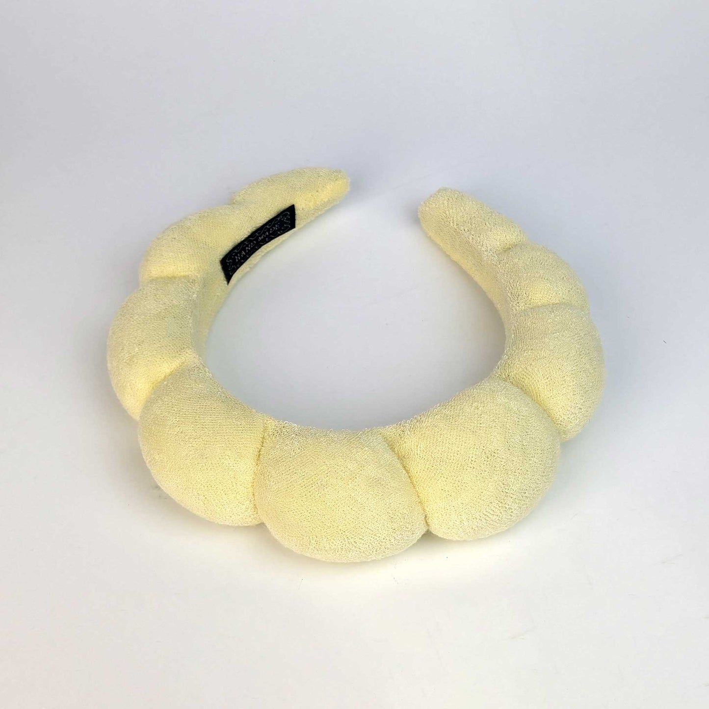 Yellow Serene Oasis Terry Cloth Bubble Spa Headband