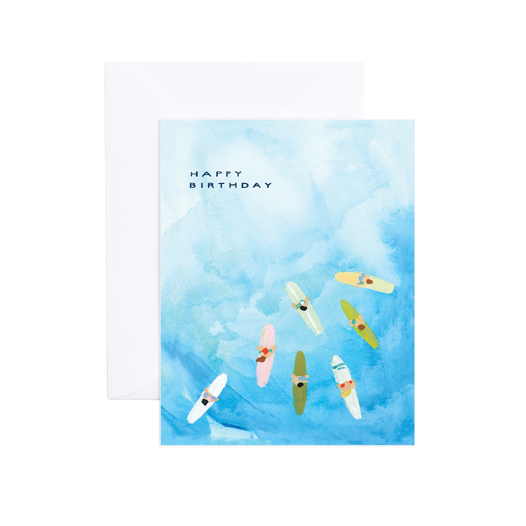 Barrett Surf Birthday Greeting Card