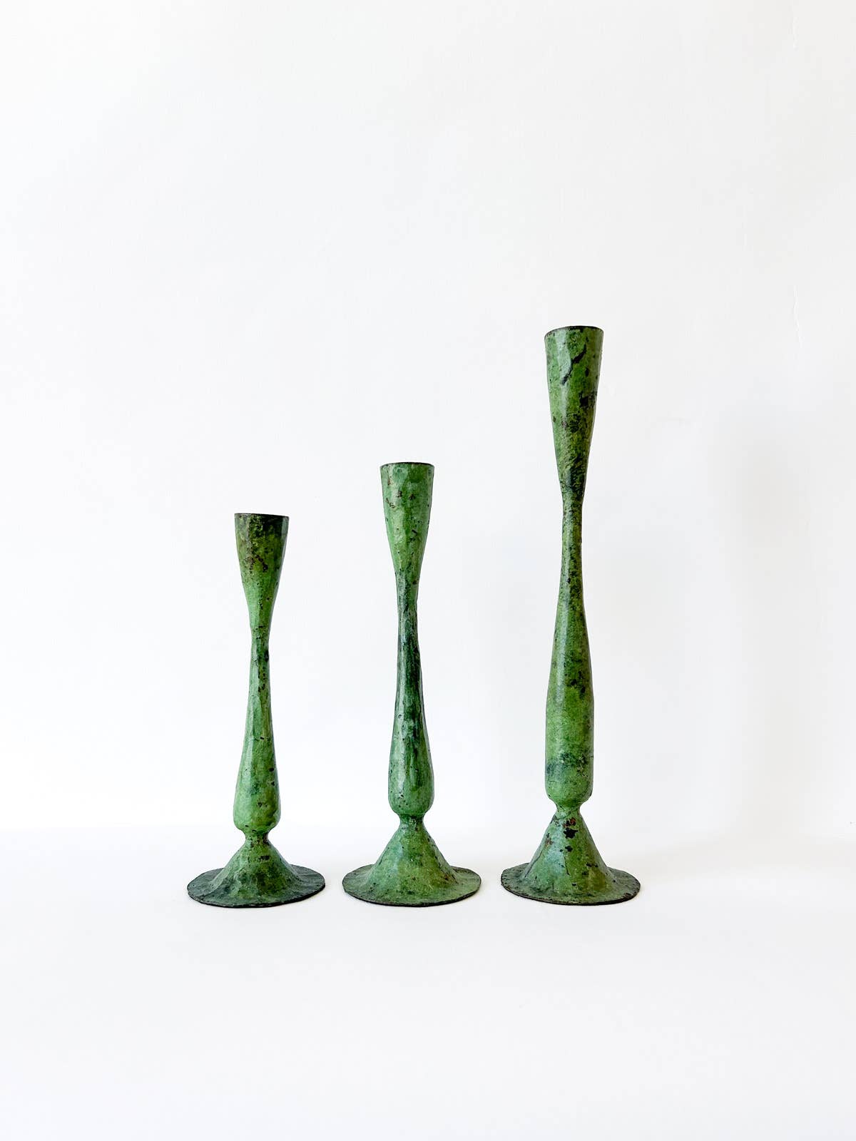 Large Verdigris Candle Holder, Shelley: