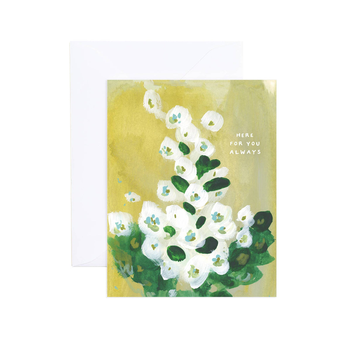 Lani Andromeda Floral Sympathy Greeting Card