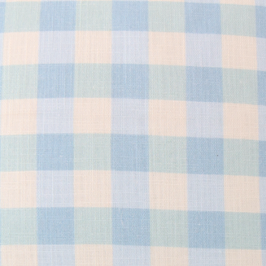Idamae Sky Vintage Gingham Pillow