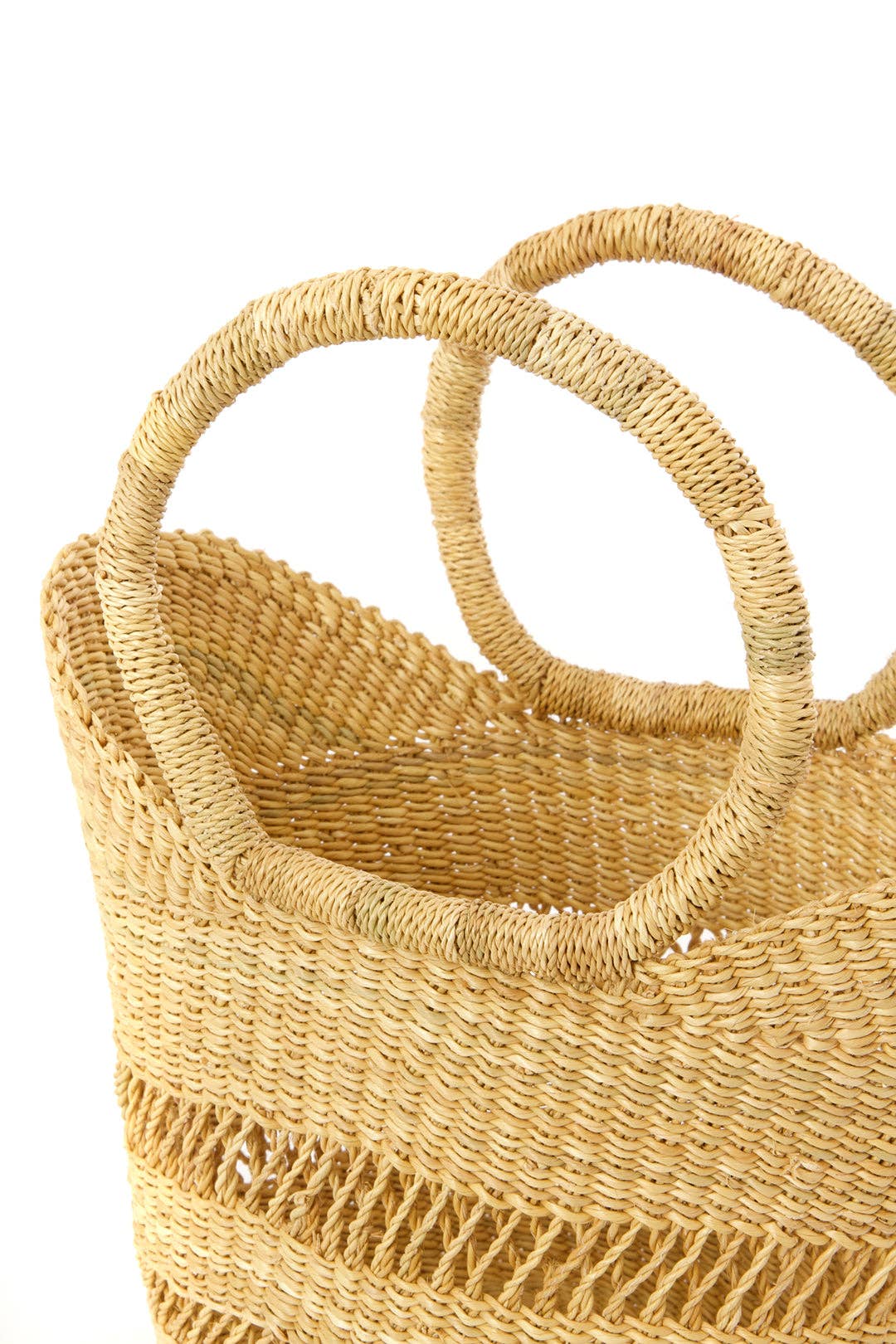 Natural Petite Lacey Shopper