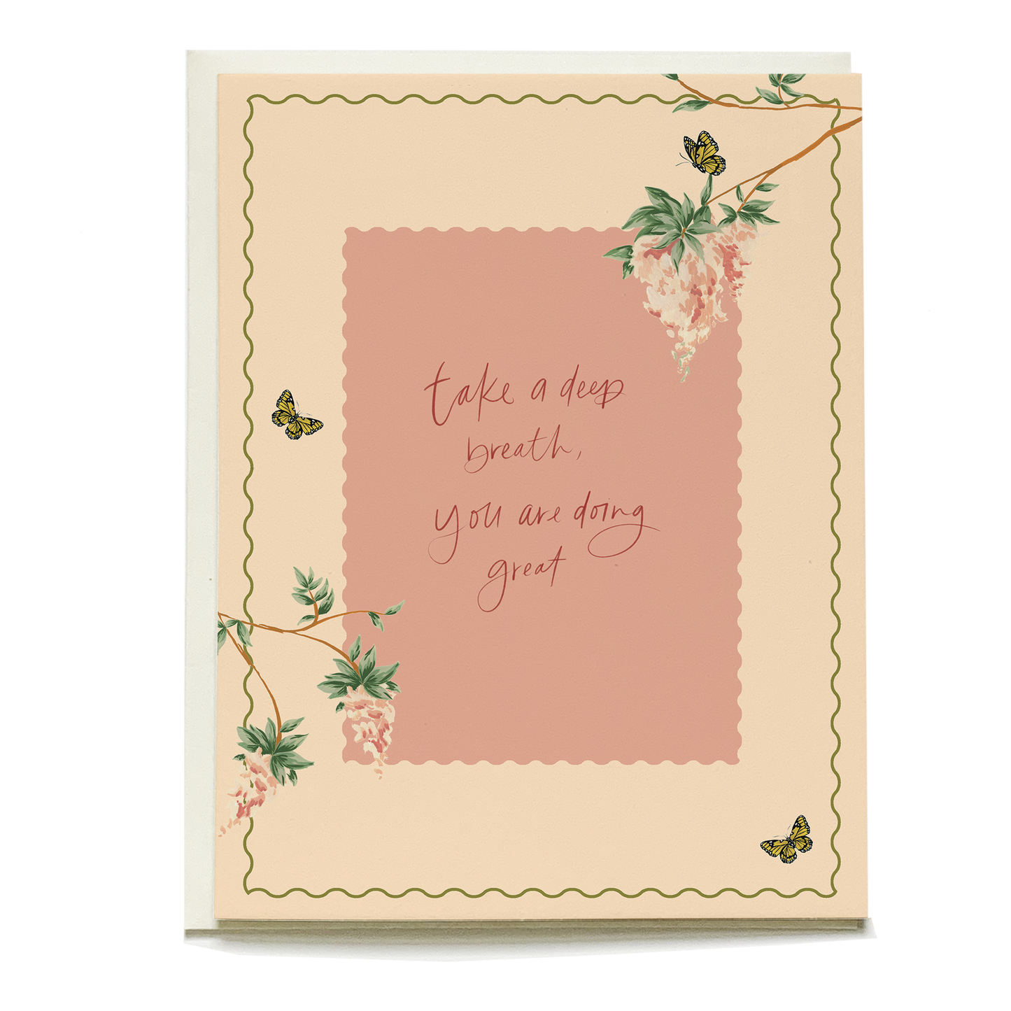 Wisteria Sympathy Greeting Card