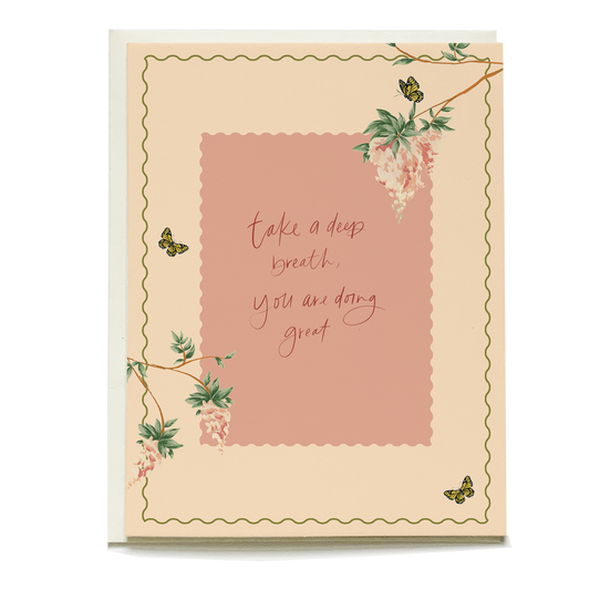 Wisteria Sympathy Greeting Card