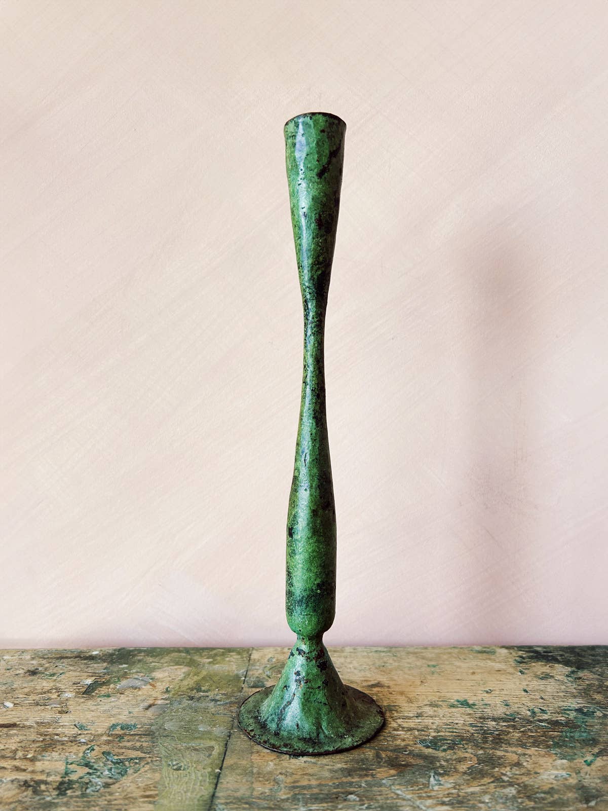 Large Verdigris Candle Holder, Shelley: