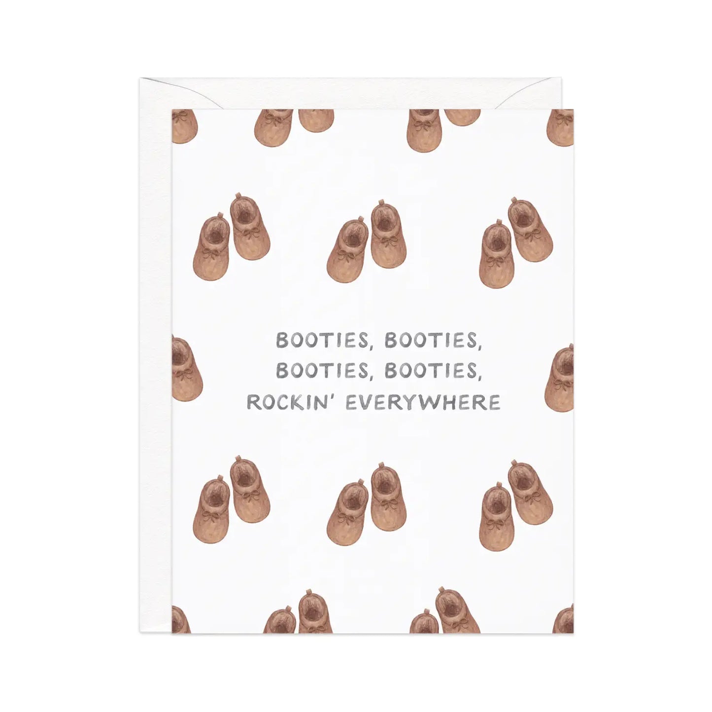 Miss New Booties New Baby Card