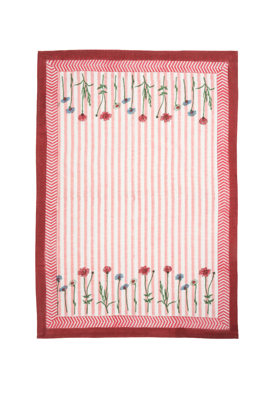 Wildflower Blockprint Dish Towel