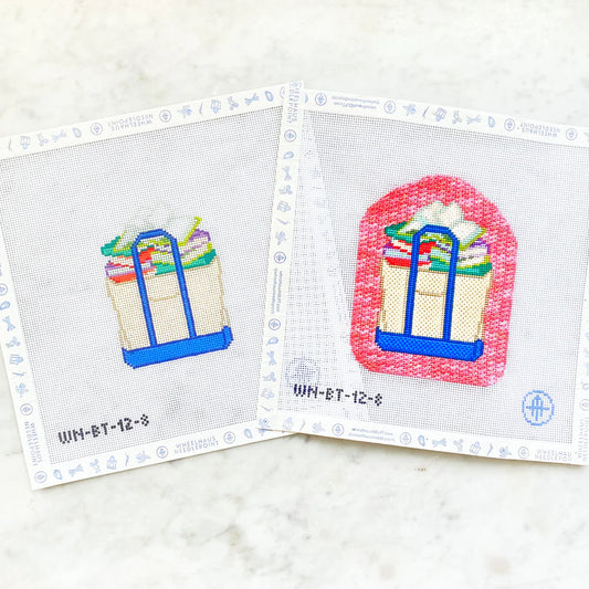 Checked Out Books Tote Needlepoint Kit