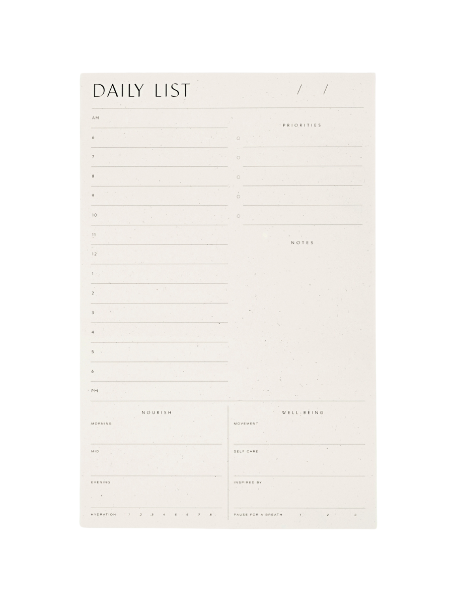 Daily List Pad