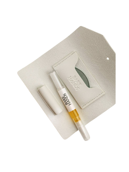 Dry Gloss Manicure Kit with Vegan Leather Case