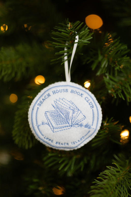 Beach House Book Club Ornament