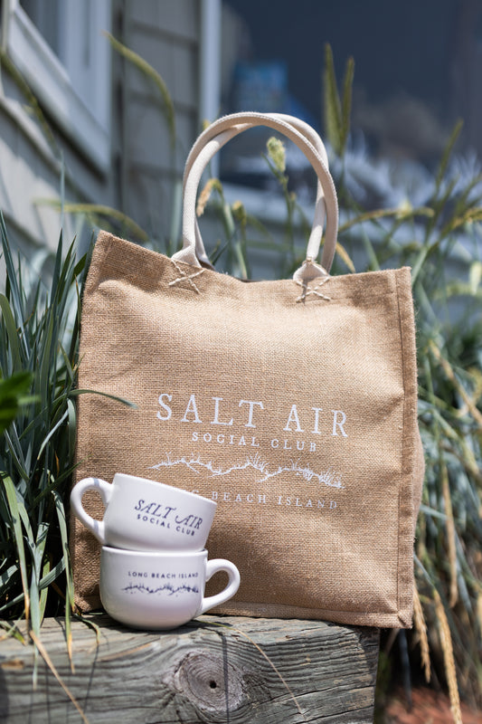 Salt Air Social Club Jute Market Bag