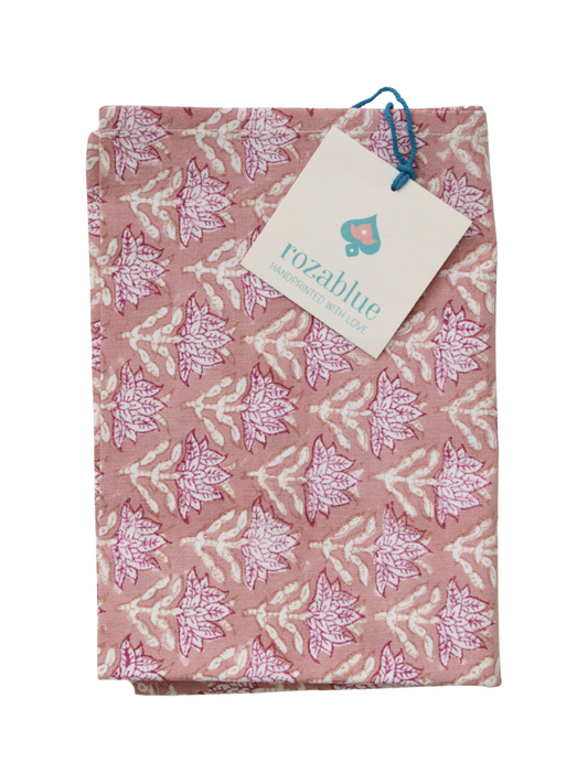 Dusty Rose Pink Tea Towel
