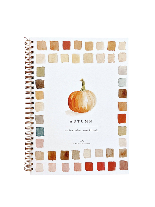 Autumn watercolor workbook