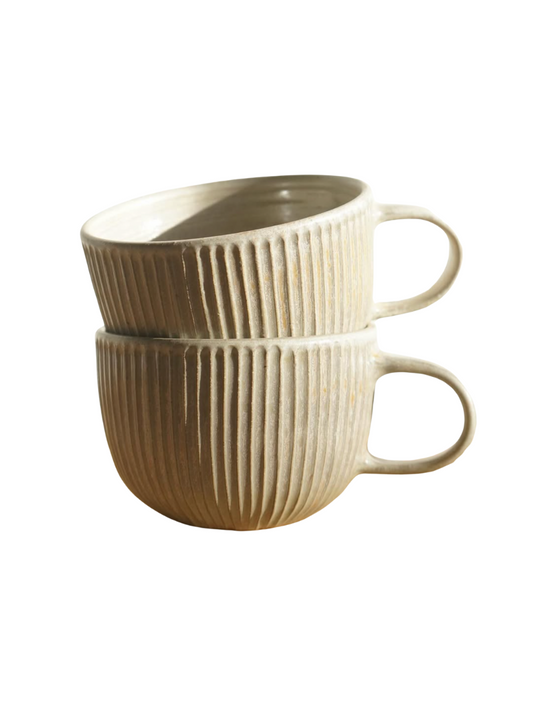 Fluted Latte Mug