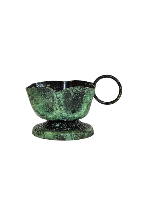 Frill Vintage Moss Candle Holder