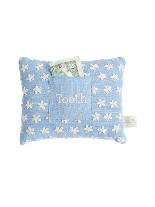 Handwoven Floral Tooth Fairy Pillow