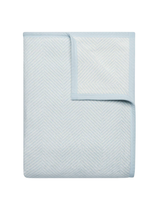 Harborview Herringbone Sky Blanket