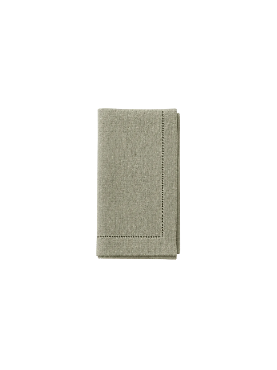 Sage Green Linen Dinner Napkins