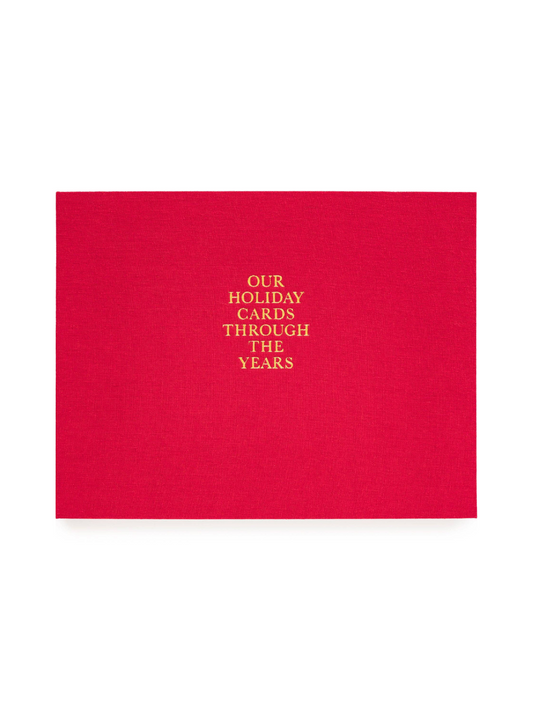 Red Holiday Card Book