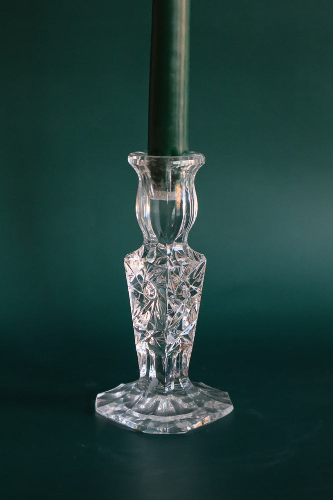 Vintage Glass Candle Holder