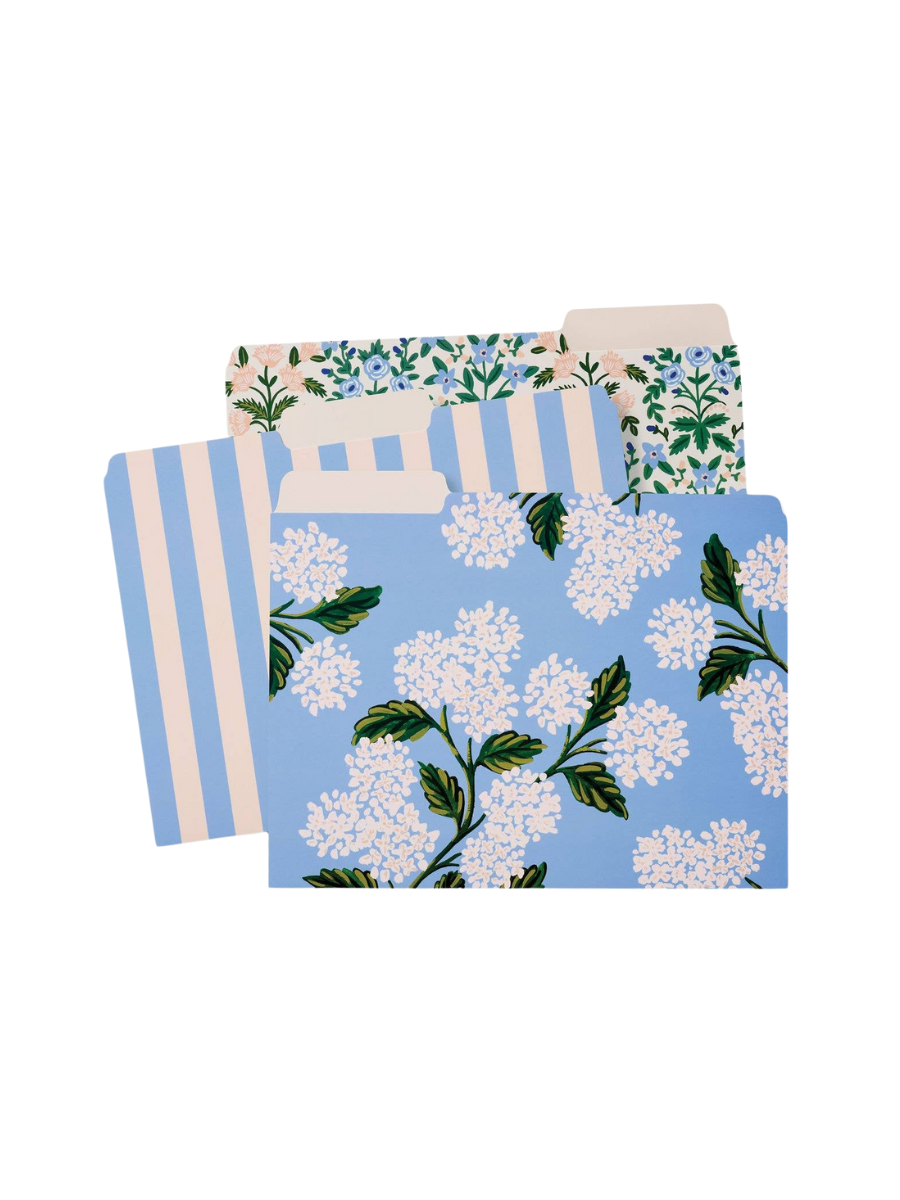 Hydrangea File Folder Set