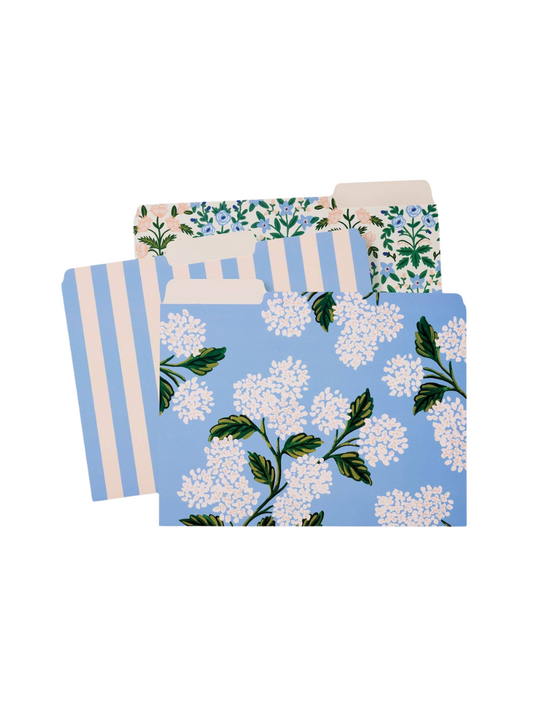 Hydrangea File Folder Set