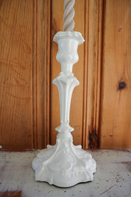 Vintage White Candle Holder